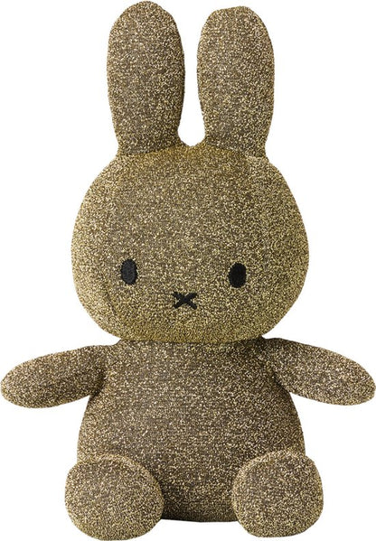 Betoverende Nijntje Sparkle knuffel in goud, perfect voor kinderen. Hoogte: 50 cm